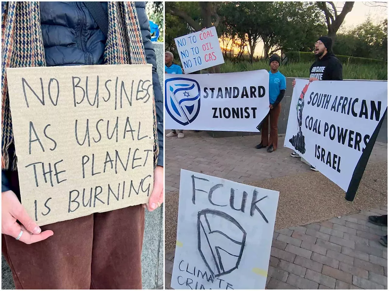 Standard Bank labelled ‘climate criminals’ at XR protest in Johannesburg