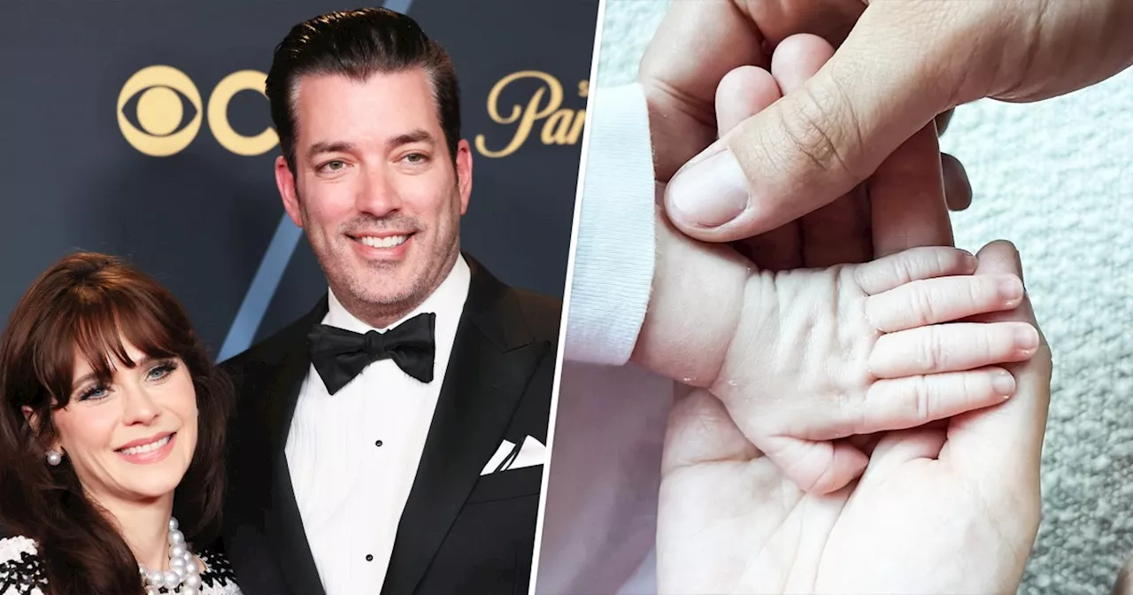 Jonathan Scott and Zooey Deschanel React to Drew Scott's Baby No. 2