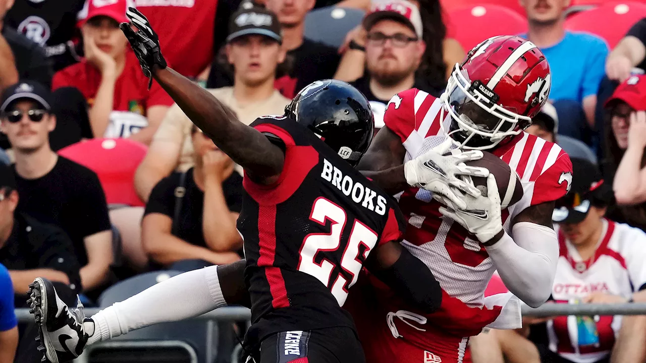 Receiver Odoms-Dukes working to crack Stampeders' starting lineup