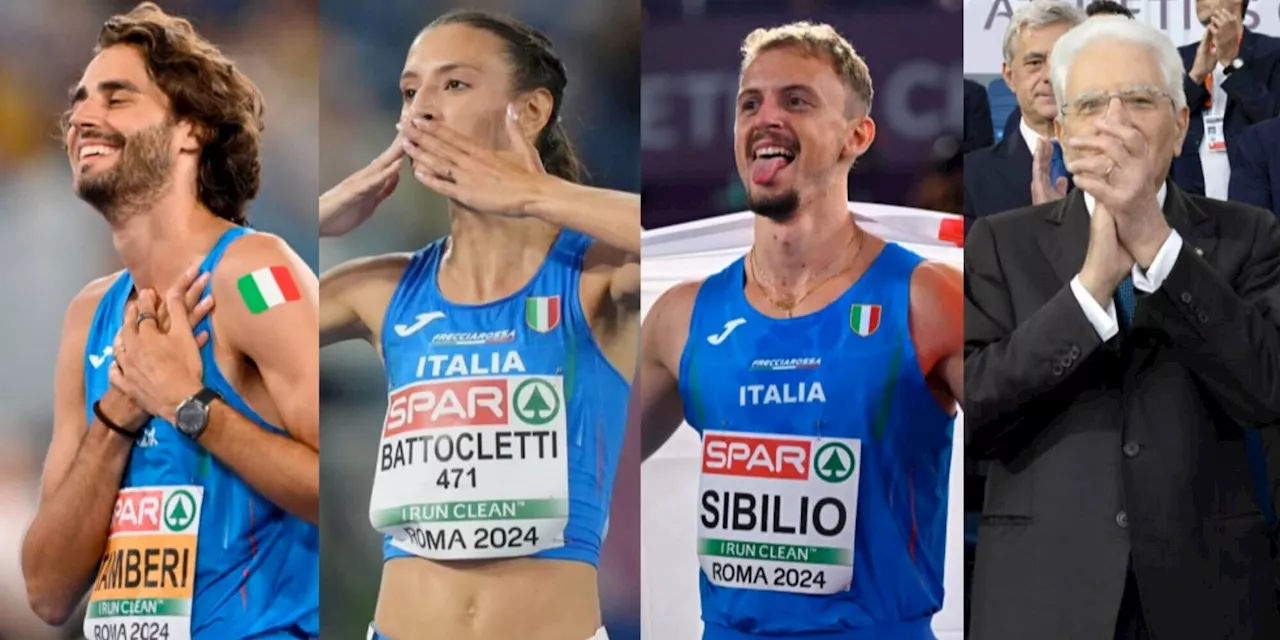 Tamberi e Battocletti oro, Sibilio argento: Mattarella applaude l’Italia da record