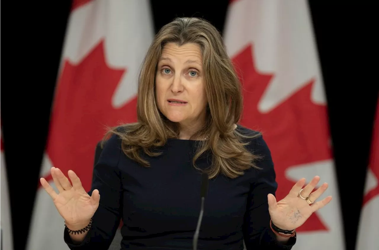 Freeland to oilsands: Tax credit nearly law, time to start building carbon capture