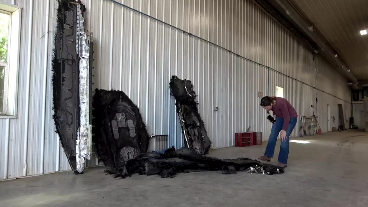 Newsroom Ready: SpaceX staff collect spacecraft debris from Saskatchewan farm