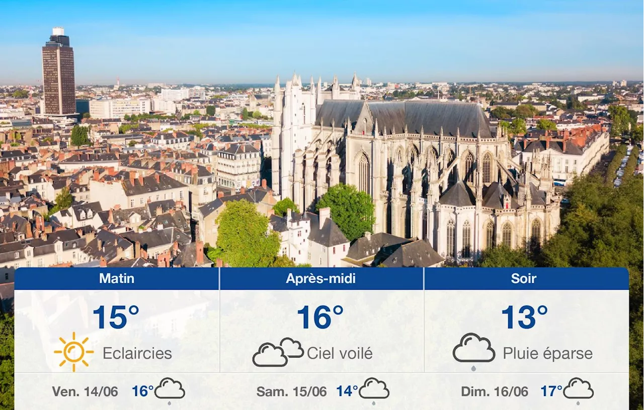 Météo Nantes: prévisions du jeudi 13 juin 2024