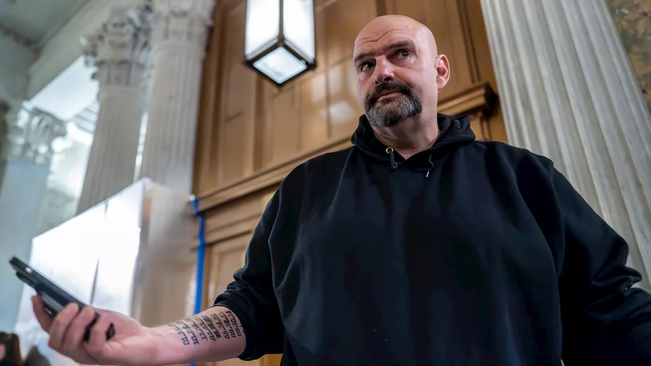 Sen. John Fetterman involved in crash on Maryland interstate, treated for bruised shoulder