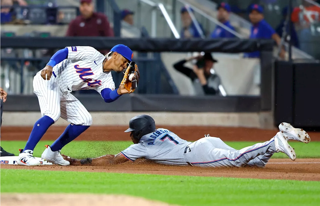 Tim Anderson provides a spark for Marlins in 4-2 win over Mets