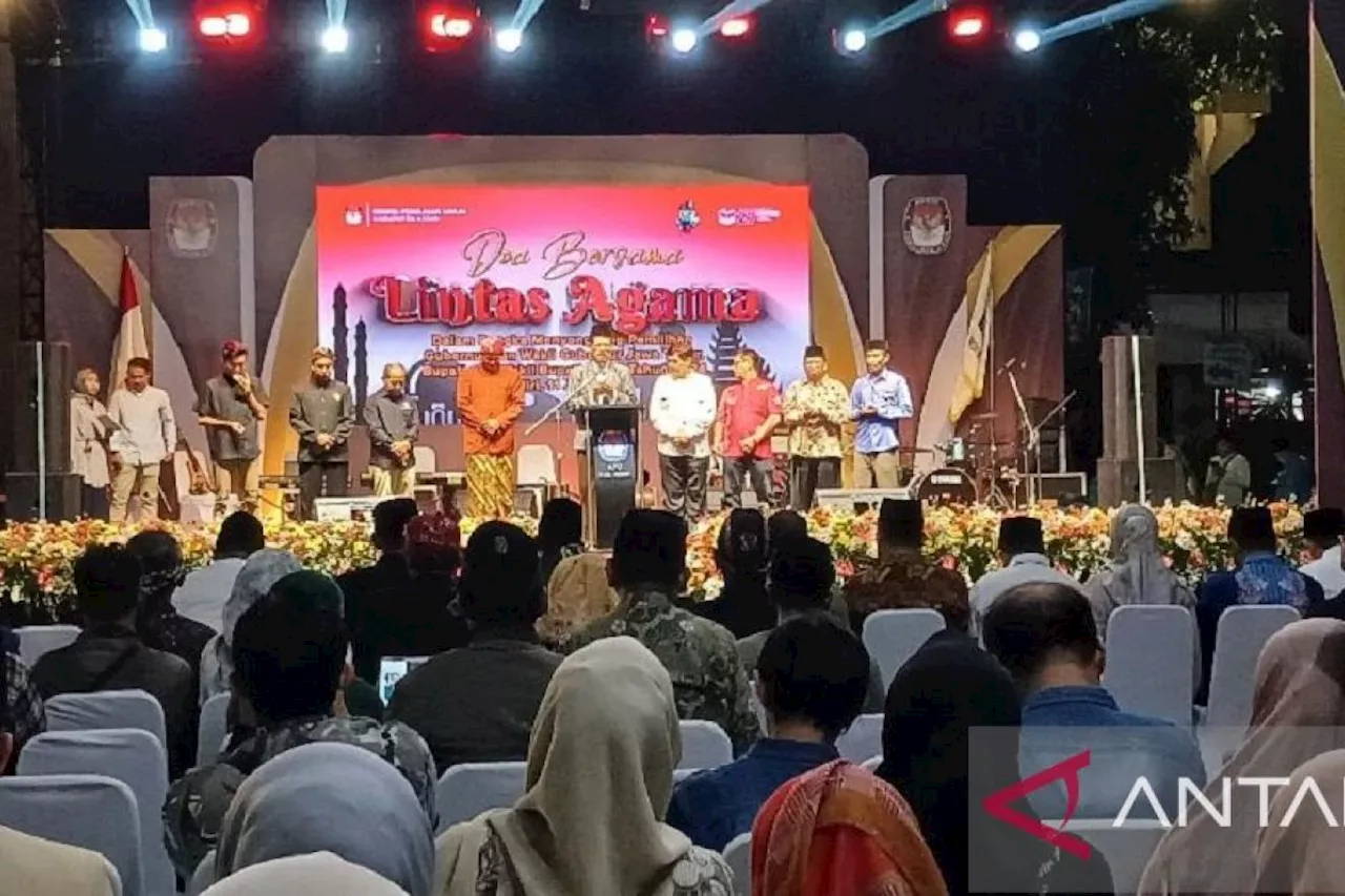 KPU Kabupaten Kediri adakan doa lintas agama jelang Pilkada 2024