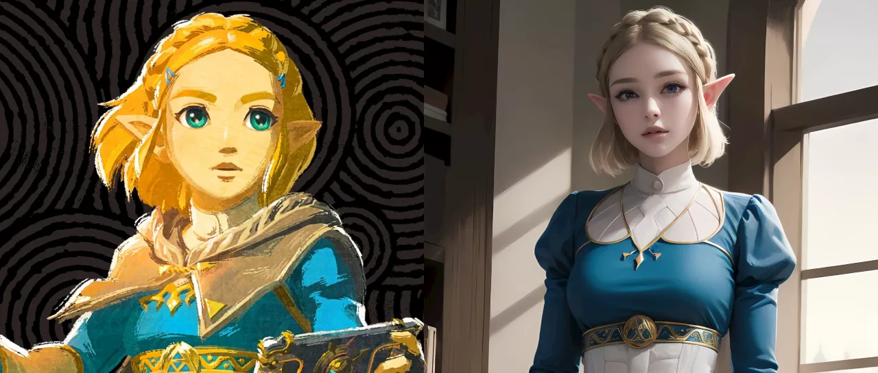 Así se vería la princesa Zelda de manera realista