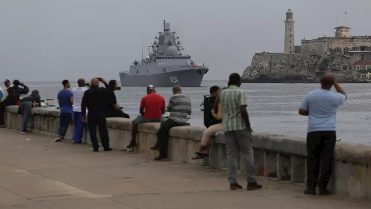 Russische Marineschiffe zu Hafenbesuch in Havanna