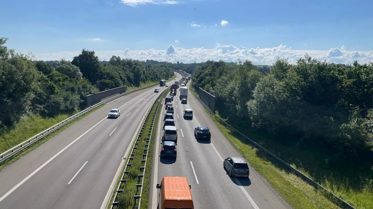 Unfall auf A96 bei Buchloe: Sieben Fahrzeuge betroffen