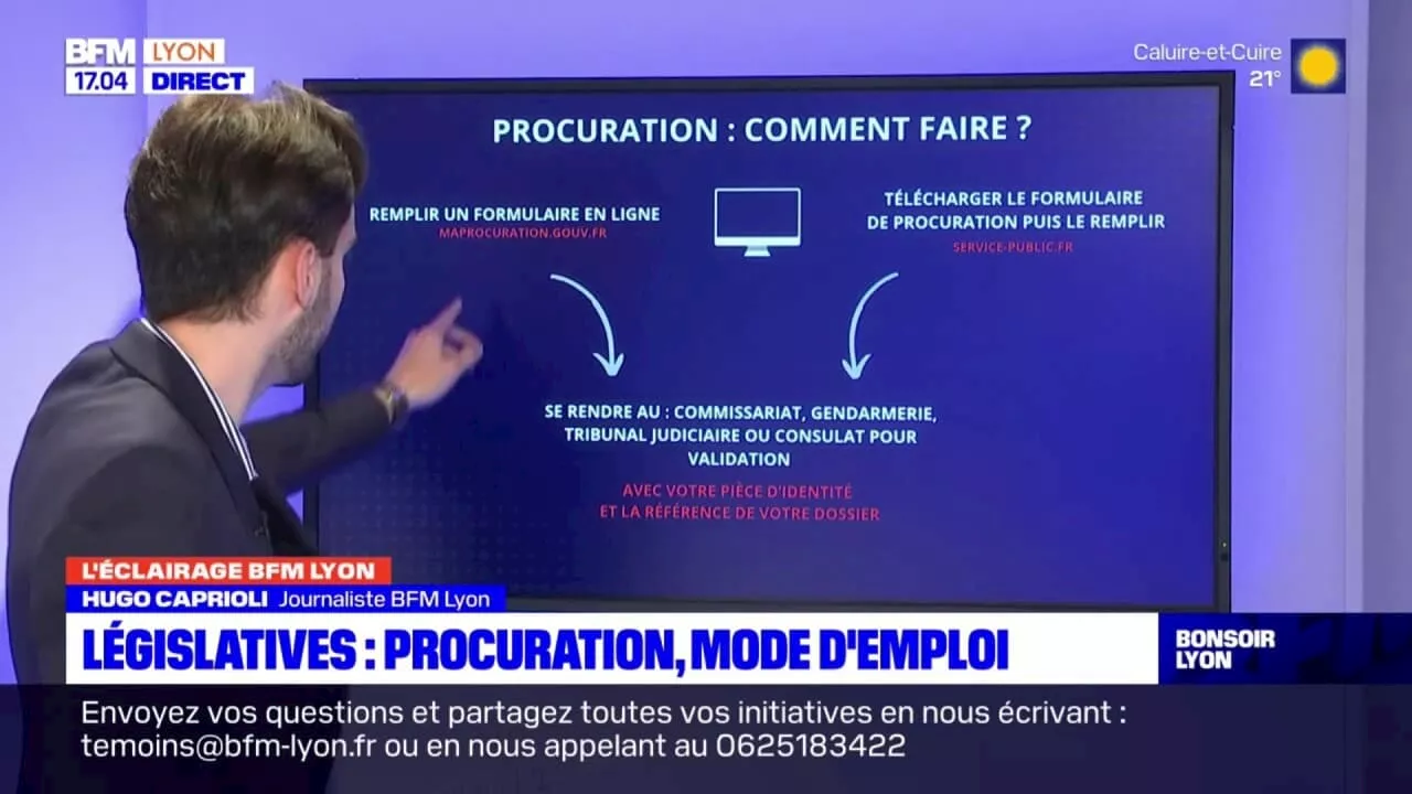 Législatives: procuration, mode d'emploi dans le Rhône