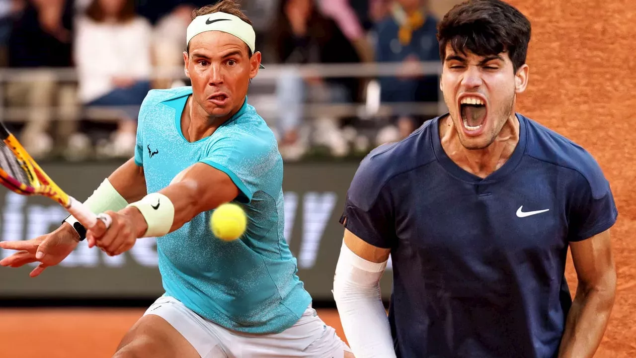 Grand Slam Turniere Tennis Rafael Nadal und Carlos Alcaraz Traum