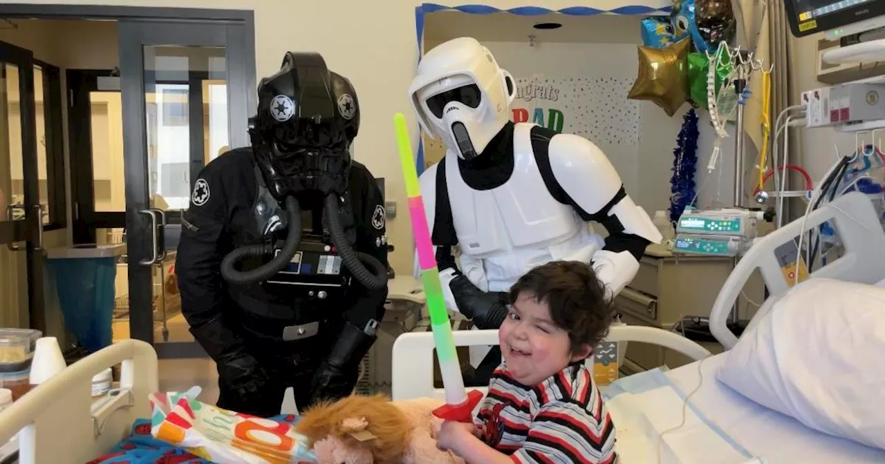 Star Wars characters visit young patients at Loma Linda University Children's Hospital