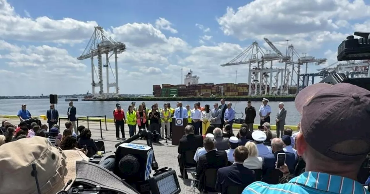 Port of Baltimore back open for business after Key Bridge collapse as officials celebrate milestone