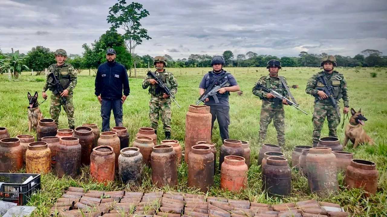 Fuerzas Militares desmantelan vivienda con explosivos en Caquetá