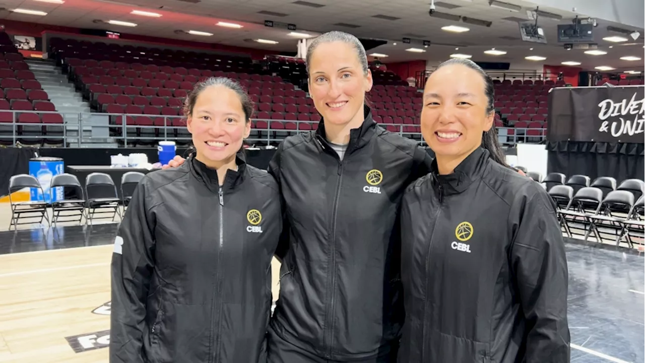 Canadian Elite Basketball League celebrates all-female referee crew at Ottawa game