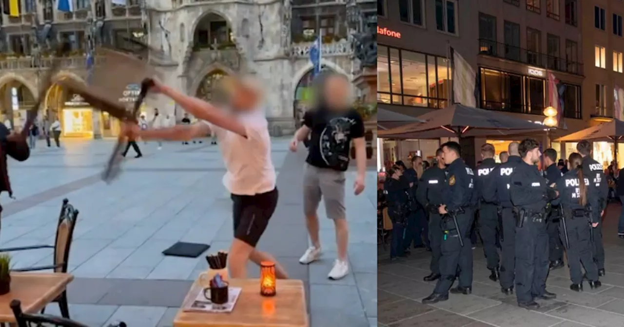 Violence erupts in Munich as Scotland fans attacked by chairs in bar fight