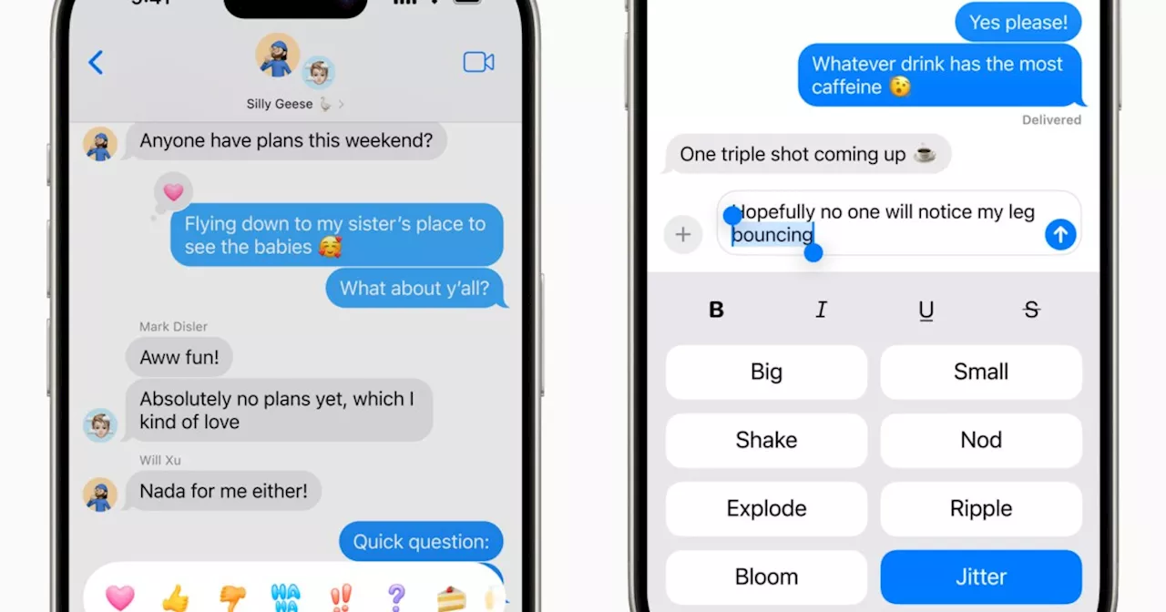 iOS 18’s new iMessage features make me wish everyone I know had an iPhone