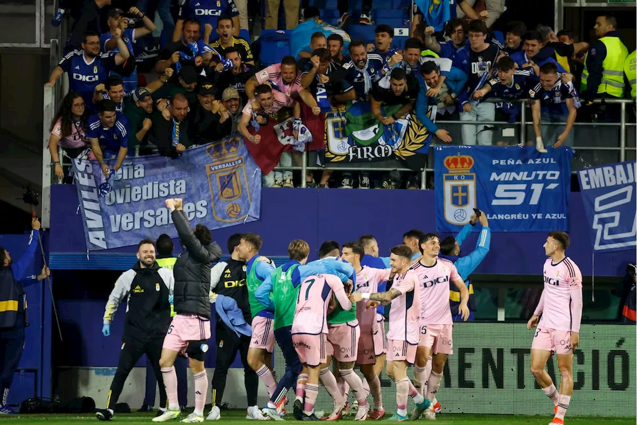 El Oviedo jugará la final del ascenso a Primera tras sorprender a un Eibar sin pegada