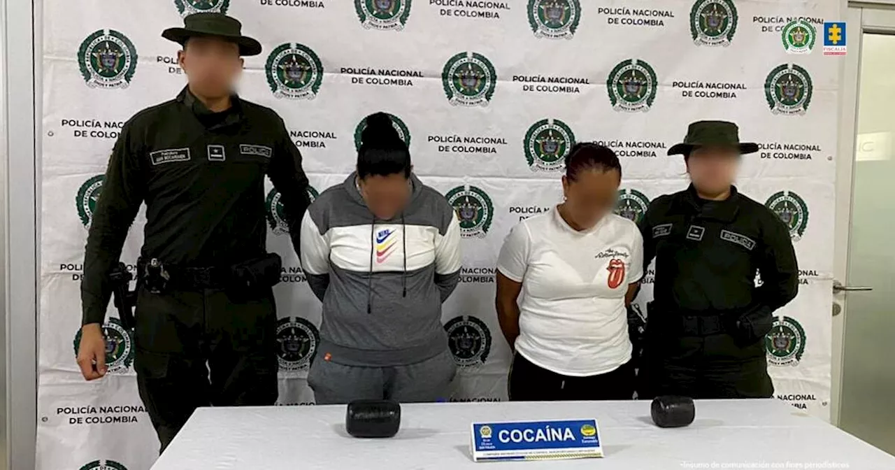 Estas son las 4 mujeres que capturaron con cocaína en aeropuerto de Cartagena