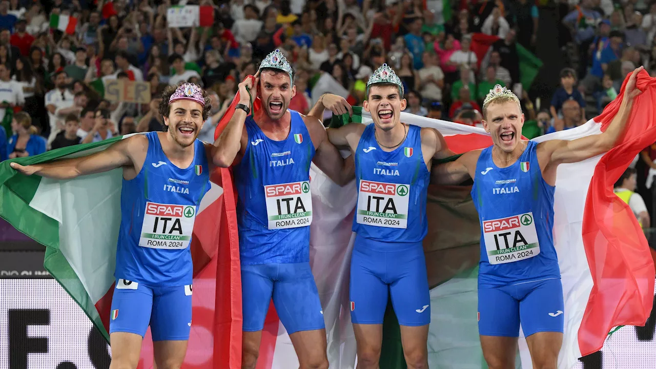 L'Italia si prende l'argento nella 4x400 maschile! Capolavoro di Sito, Aceti, Meli e Scotti, 21ª medaglia azzurra