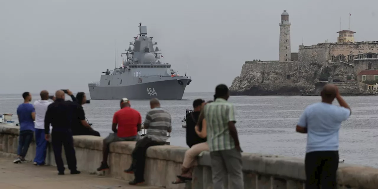 Russian warships reach Cuban waters ahead of military exercises in the Caribbean