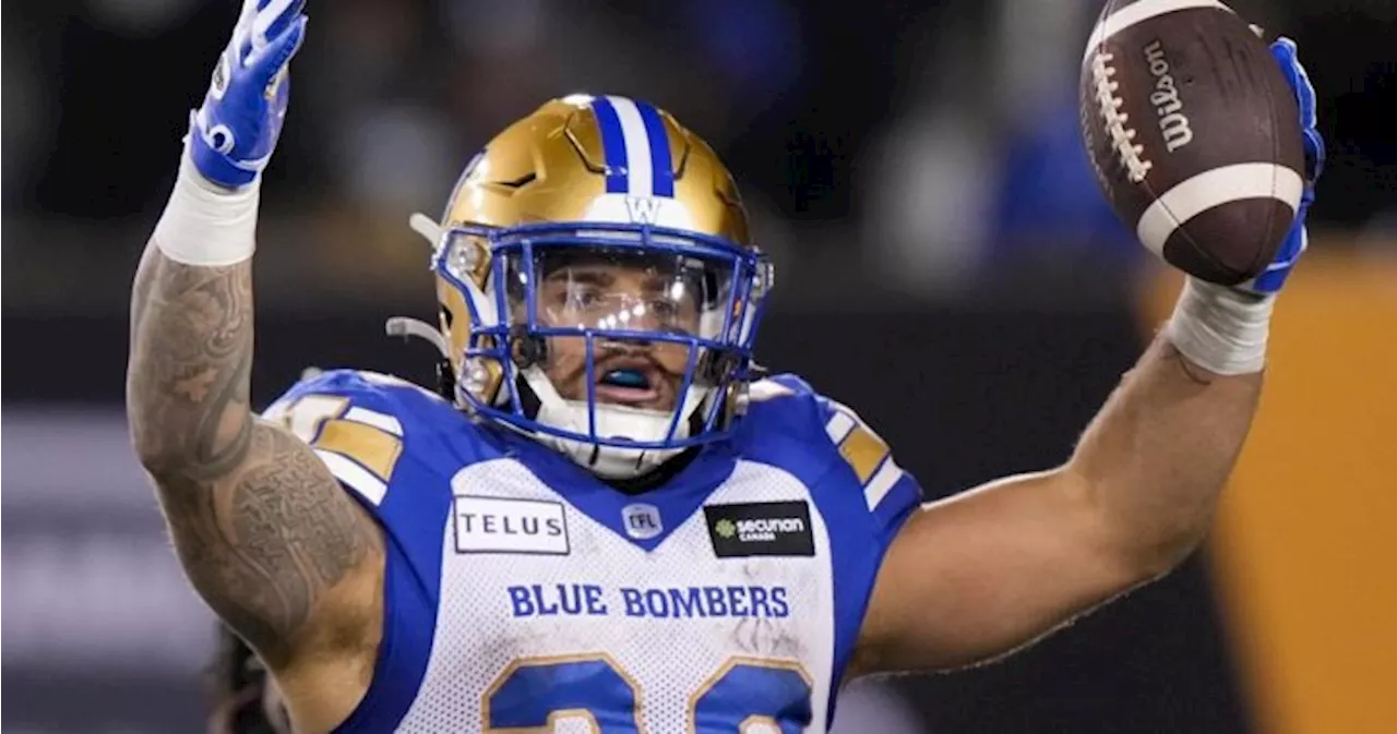 Winnipeg Blue Bombers offence suffers another blow with loss of Brady Oliveira