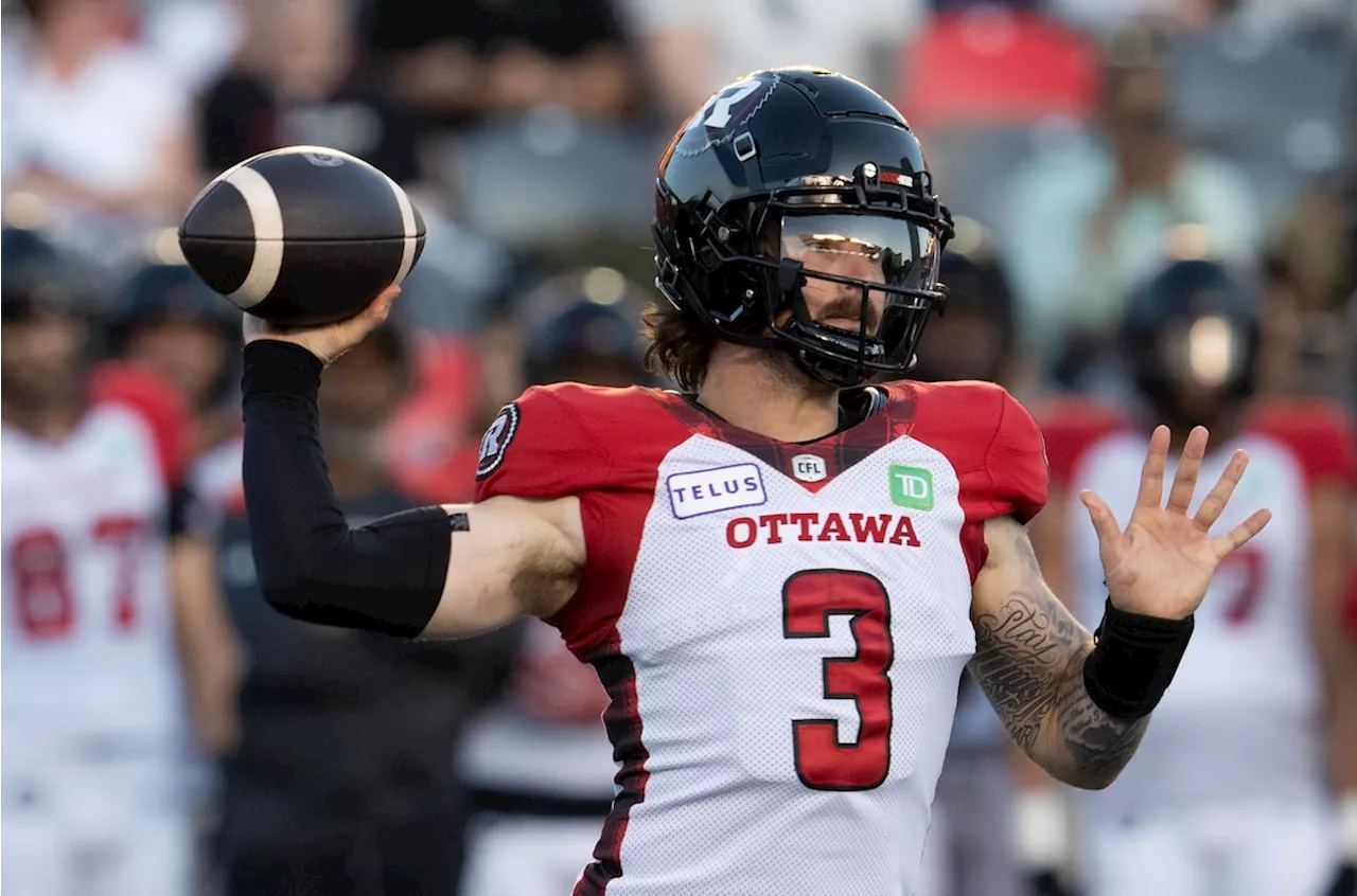 Quarterback Dru Brown to make Ottawa debut versus his former team