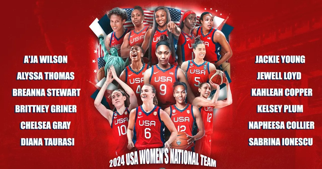 USA Basketball names 12-member women's roster for Paris Olympics