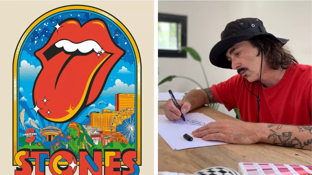 Conoce a George Manta, el ilustrador argentino que creó la imagen para la gira de The Rolling Stones