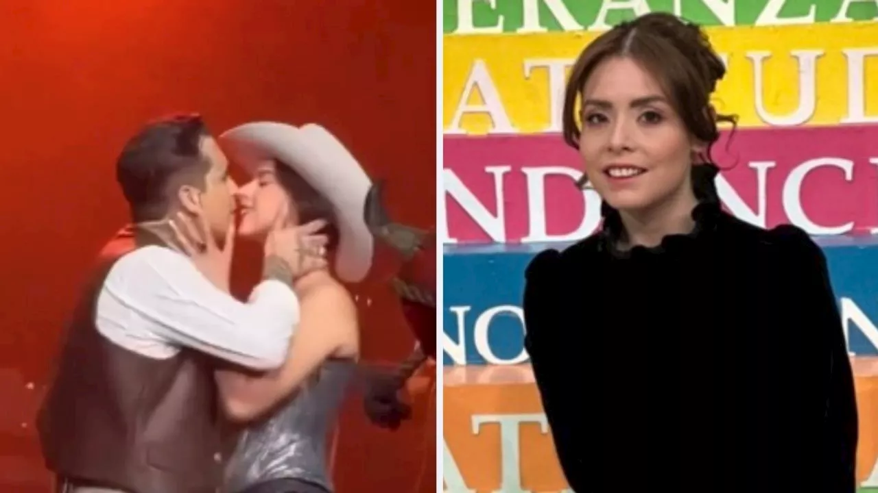 Maryfer Centeno analiza el apasionado beso entre Christian Nodal y Ángela Aguilar: “Es un poco celoso”