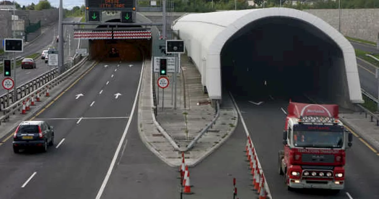 Man, 20s, rushed to hospital after car flips over in Dublin's Port Tunnel