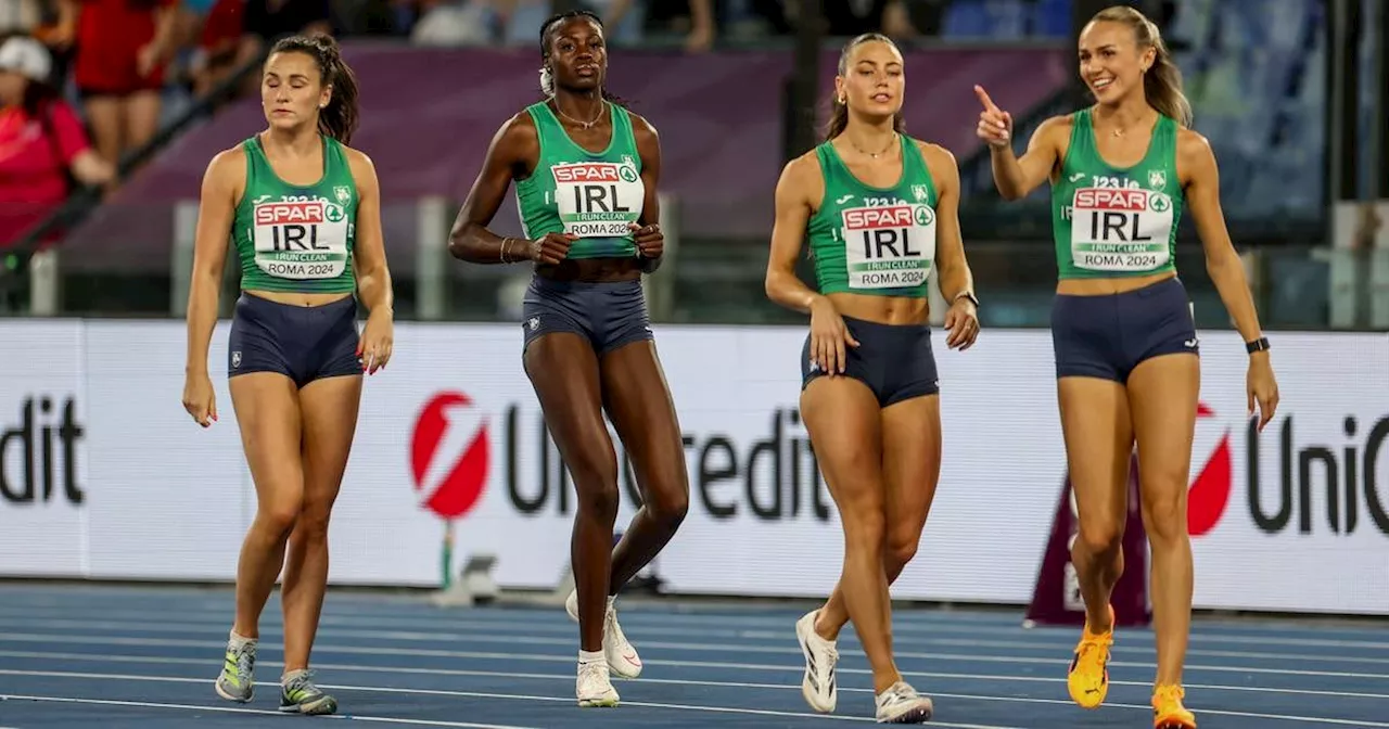 Ireland women claim silver medal in 4x400m relay at European Athletics Championships