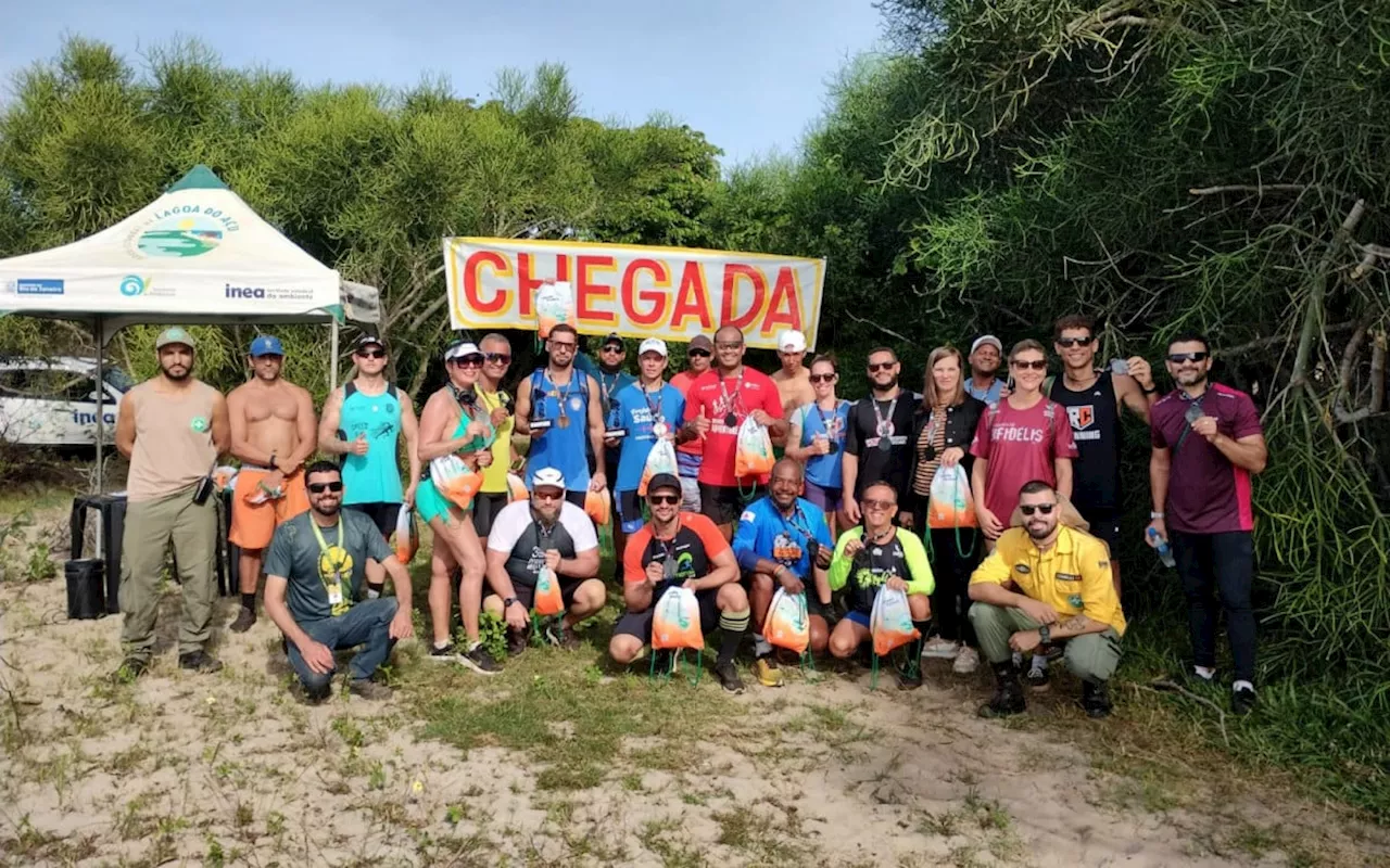 Trilha de longo curso em trecho do Pelag é inaugurado com participação de 21 'trilheiros'