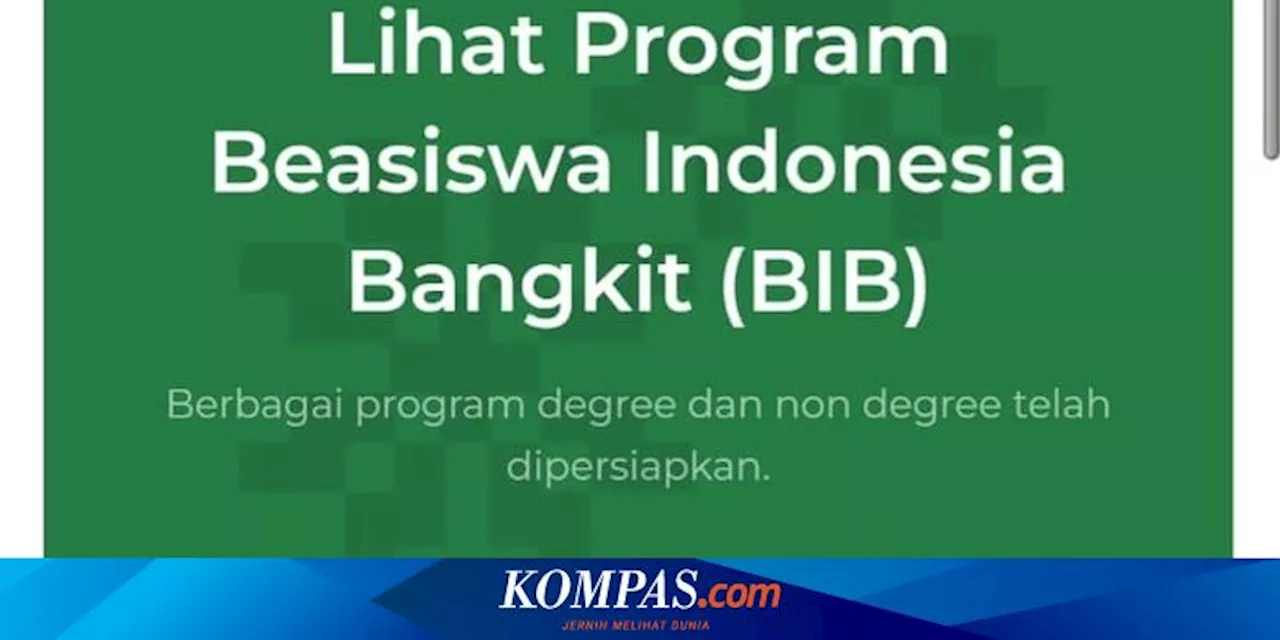 Kenali Jenis Beasiswa Indonesia Bangkit, Bisa Kuliah S1-S3 Gratis