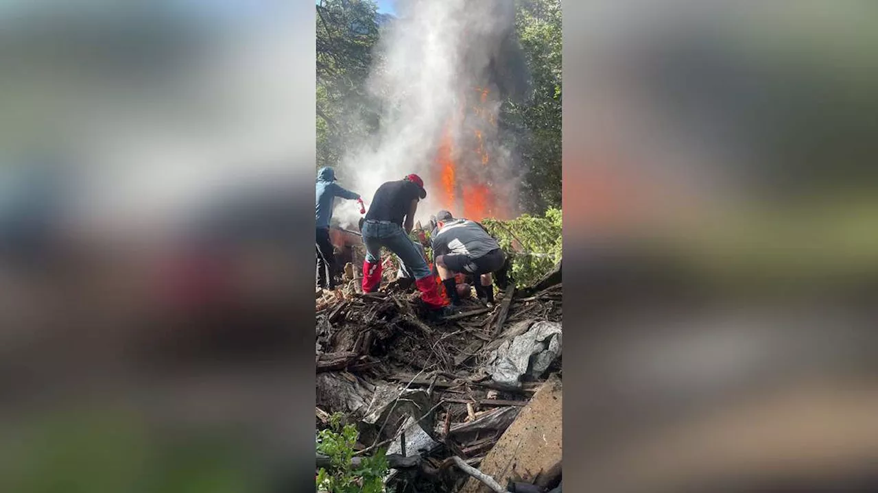 Police officer rescues driver from burning semi in Little Cottonwood Canyon