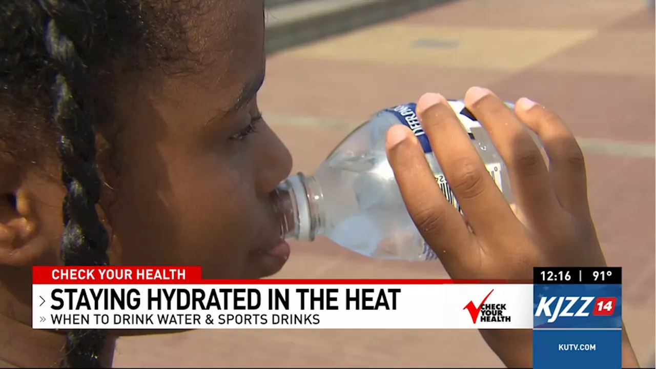 Check Your Health- When to Drink Water or Sports Drinks to Replace Electrolytes