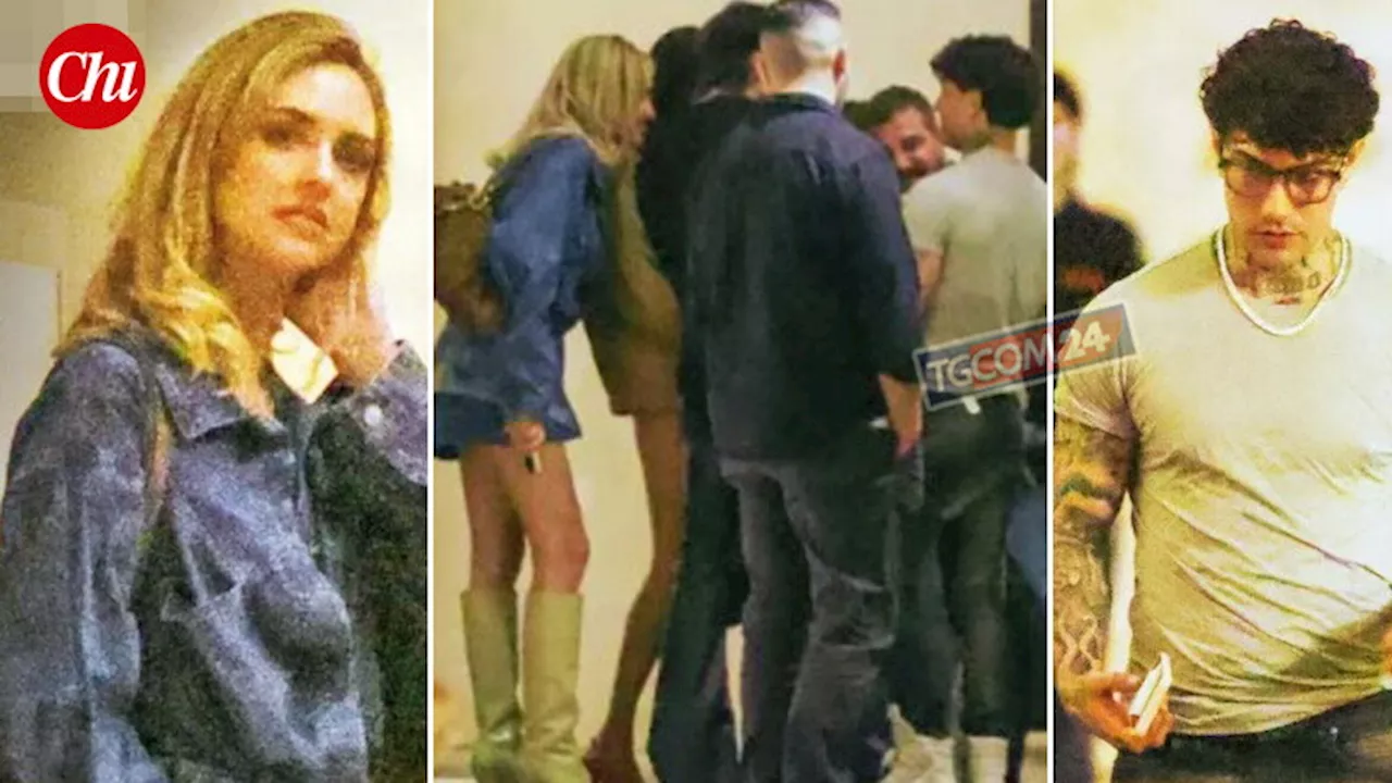 Chiara Ferragni a cena con Tony Effe: le foto con il nemico di Fedez