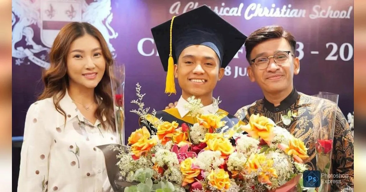 Potret Betrand Peto di Acara Wisuda SMP, Kebersamaan Sarwendah dan Ruben Onsu Curi Perhatian