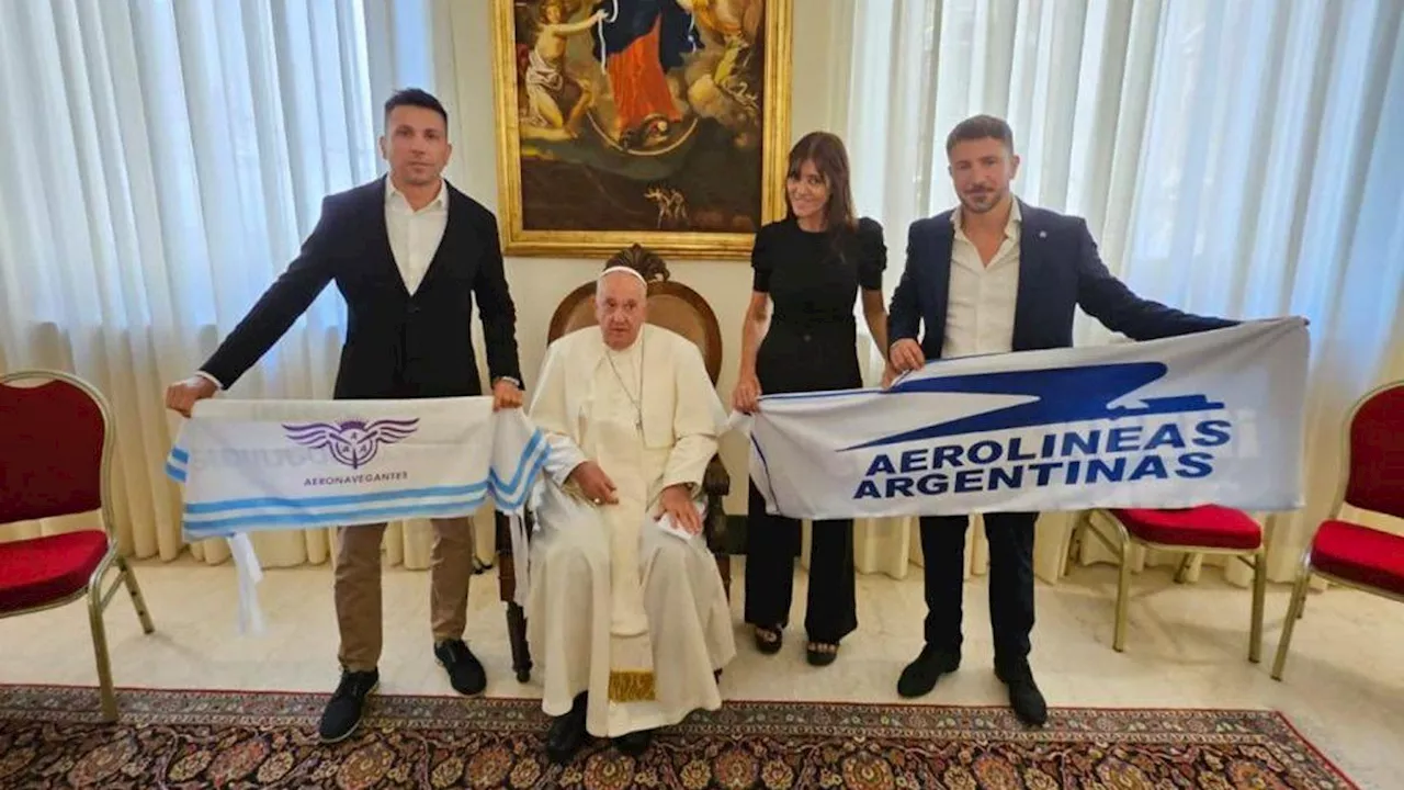 El papa Francisco mostró su apoyo a Aerolíneas Argentinas en plena discusión de la Ley Bases