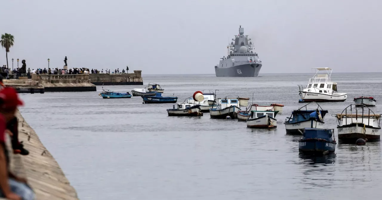 Russian warships reach Cuban waters ahead of military exercises in the Caribbean