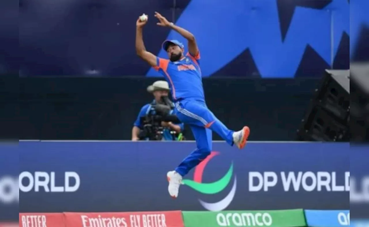 Mohammed Siraj Catch Video: न्यूयॉर्क के मैदान पर चला &#039;मियां मैजिक&#039;, लगा दी इतनी ऊंची छलांग और लपक लिया हैरतअंगेज कैच