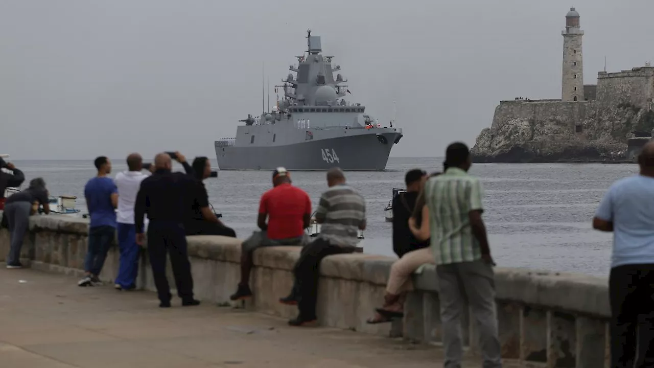 Militärübung ohne Atomwaffen vor Kuba: Russische Kriegsschiffe laufen in Hafen von Havanna ein