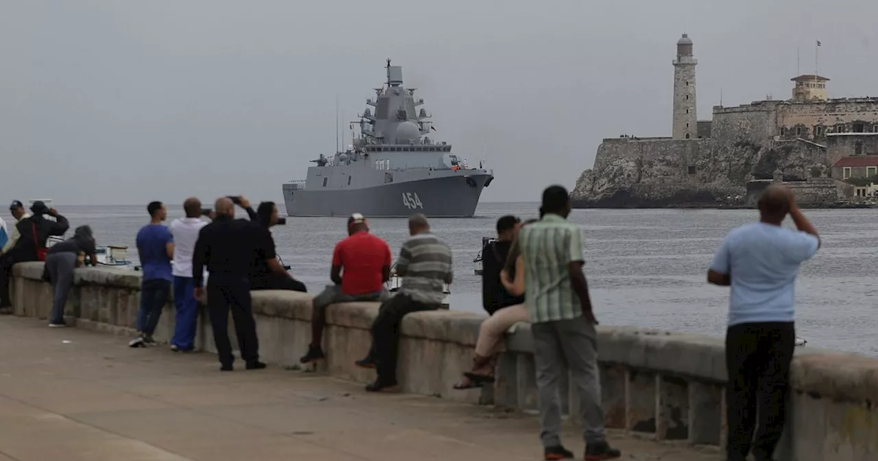 Russische Marineschiffe zu Hafenbesuch in Havanna