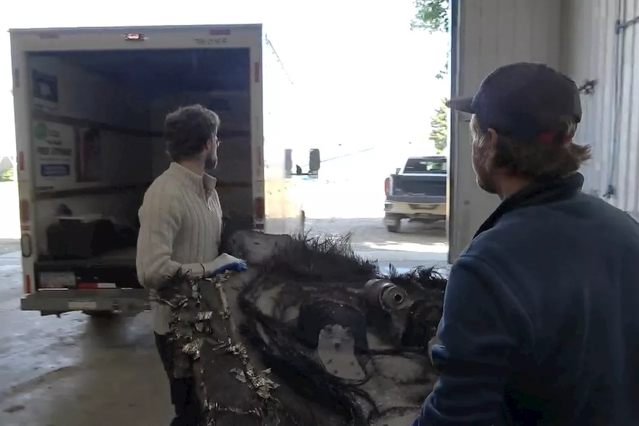 SpaceX staff collect cosmic junk found on farmer's field in Saskatchewan