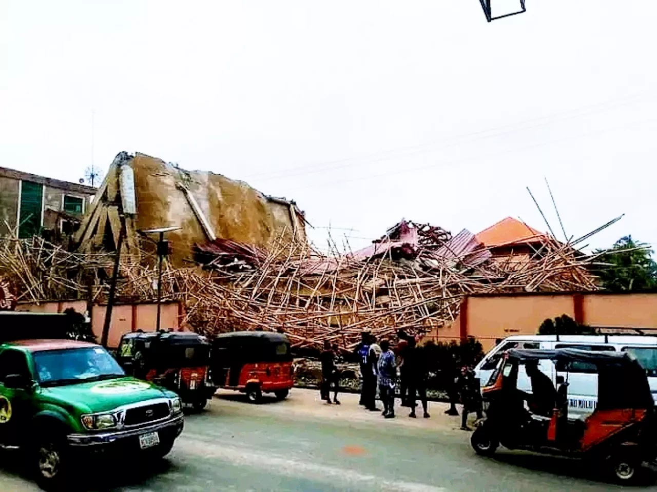 Three trapped as five-storey building collapses in Anambra