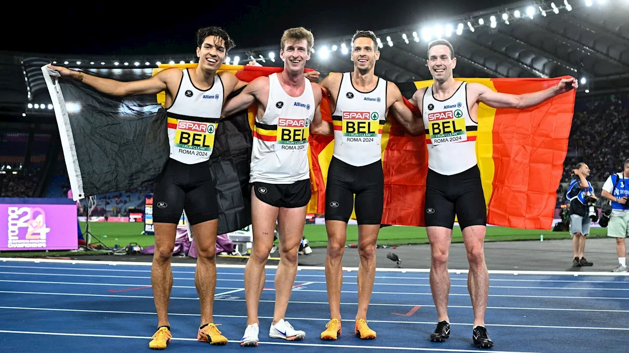 Les Belgian Tornados champions d’Europe du relais 4x400m : 'Un sport national'