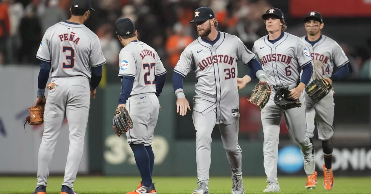 Blanco poncha a 8 en 6 entradas y Astros vencen 3-1 a Gigantes