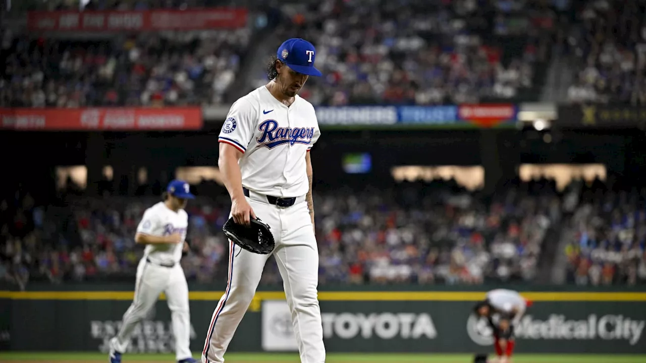 The Angels' Grounds Crew Built a Pitching Mound for a Rangers Pitcher