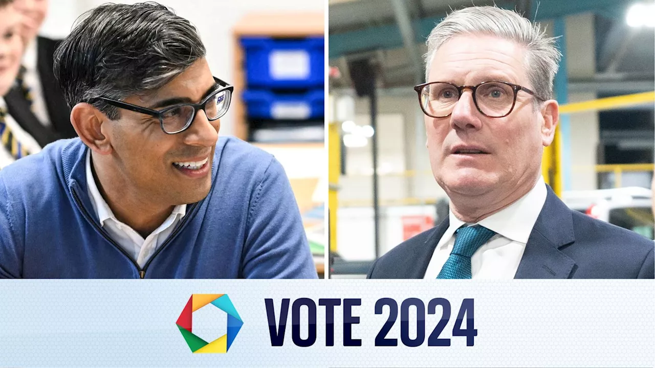 Election latest: Rishi Sunak 'pumped' and Sir Keir Starmer 'really looking forward' to Sky event