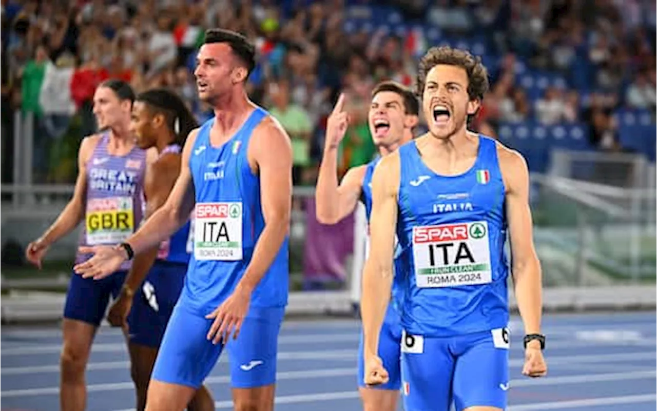 Europei Atletica, Italia medaglia d'argento nella staffetta 4x400